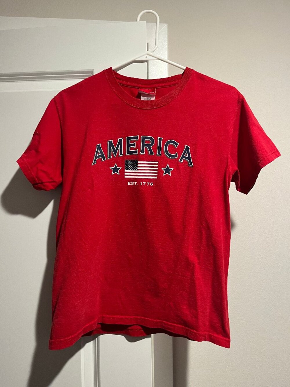 Vintage Y2K Sonoma Red America USA Flag Tee Women's Size Small
